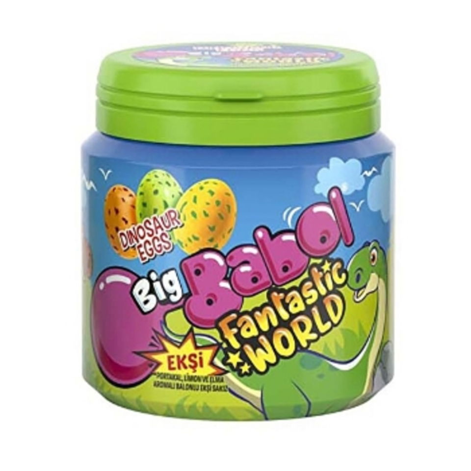 BİG BABOL SAKIZ FANTASTIC WORLD  EGGS 90 GR- EKŞİ